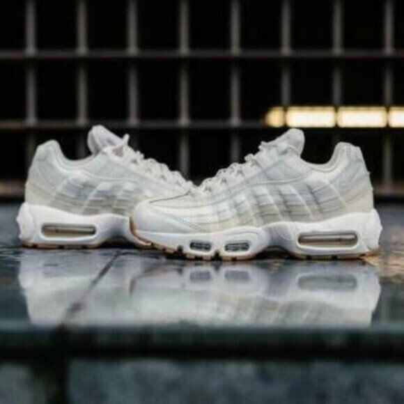 Nike AIR MAX Beige cream Tan Off White running Shoes sz 5.5 sneaker shoe - Picture 2 of 10